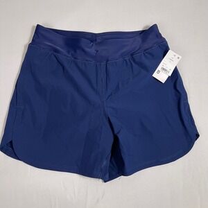Lands' End Women's UPF 50 Board Swim Shorts Navy‎ Blue XS 2–4 Lined Lightweight